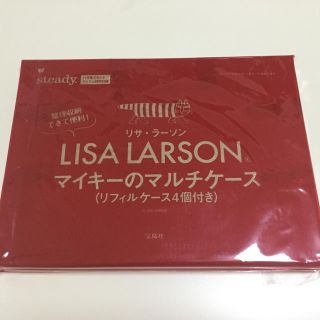 リサラーソン(Lisa Larson)のsteady2019年11月号付録LISALARSONマイキーのマルチケース(ファイル/バインダー)