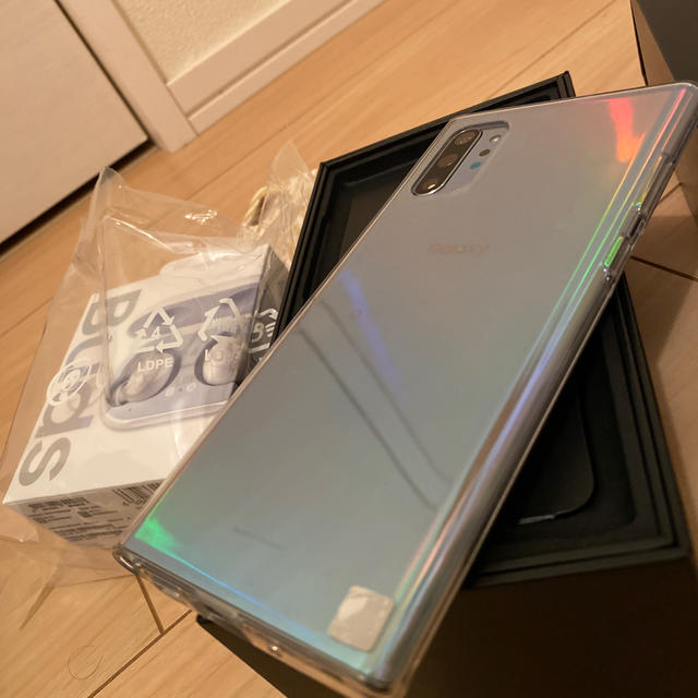 galaxy note10+ オーラグロー　SIMフリー　美品　buds付き