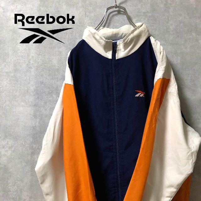 Reebok(リーボック)のReebok バックロゴ 派手 ジャケット メンズのジャケット/アウター(ナイロンジャケット)の商品写真