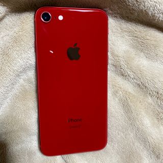 アップル(Apple)の今日の夜7時まで値下げします！超美品。iPhone8 RED 64GB(スマートフォン本体)