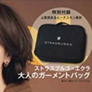 エクラ 10月号 付録 STRASBURGO 大人のガーメントケース(ポーチ)