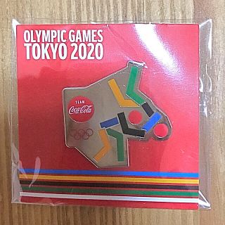 コカコーラ(コカ・コーラ)の2020年東京オリンピック　柔道ピンバッジ　コカコーラ (バッジ/ピンバッジ)