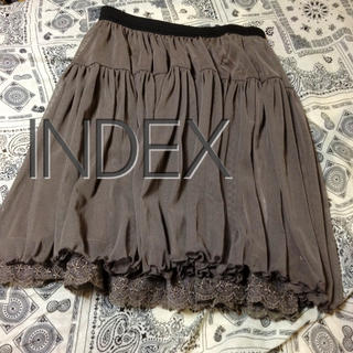 インデックス(INDEX)のINDEX 新品 チュールスカート(ひざ丈スカート)