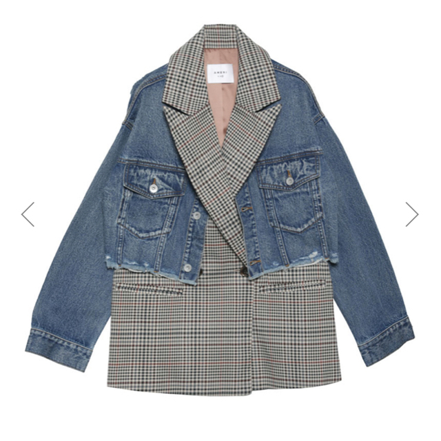 Ameri VINTAGE(アメリヴィンテージ)のアメリヴィンテージ　VEST LAYERED DENIM JACKET 完売 レディースのジャケット/アウター(ブルゾン)の商品写真