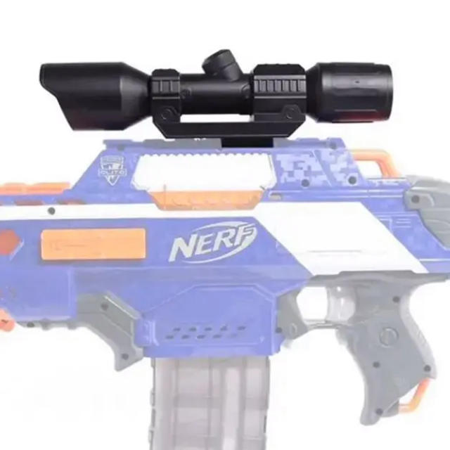 ナーフ　NERF スコープ　ブラック　カスタム　新品未使用　送料込み エンタメ/ホビーのミリタリー(その他)の商品写真