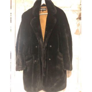 シュプリーム(Supreme)の2016AW  Faux Fur Double Breasted Coat(チェスターコート)