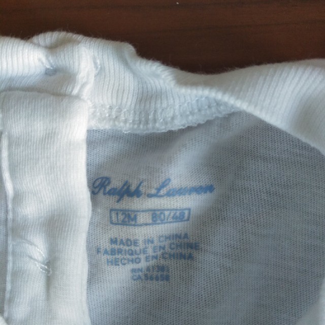 Ralph Lauren(ラルフローレン)のラルフ・ローレン　ポロベア　ベビーTシャツ　サイズ80 キッズ/ベビー/マタニティのベビー服(~85cm)(Ｔシャツ)の商品写真