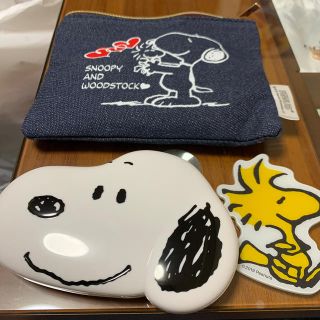 スヌーピー(SNOOPY)の《ぽて子さん専用》SNOOPY 印鑑ケース　印鑑マット(印鑑/スタンプ/朱肉)