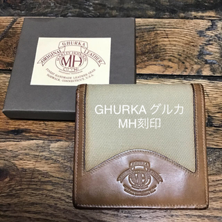 【美品】GHURKA グルカ　MH刻印　二つ折り財布(折り財布)