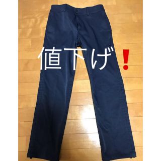 ビームス(BEAMS)の美品❣️ BEAMS ゴルフ　レディース  パンツL ネイビー  膝下調節付き(ウエア)