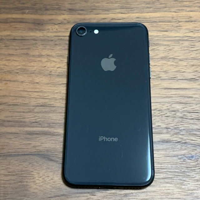 液晶非純正 au iPhone8 64GB スペースグレイ 本体のみ 638