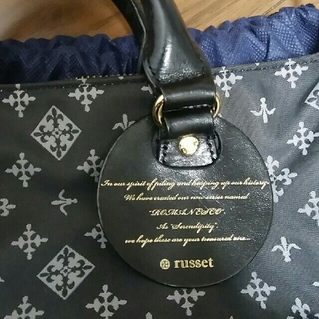 Russet(ラシット)のラシット　2wayショルダーバッグ　モノグラム　黒 レディースのバッグ(ショルダーバッグ)の商品写真
