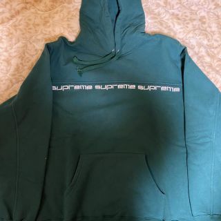 シュプリーム(Supreme)のsupreme text stripe hooded(パーカー)