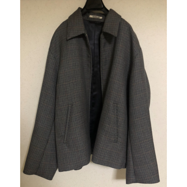 SUNSEA(サンシー)のAURALEE DOUBLE FACE CHECK ZIP BLOUSON メンズのジャケット/アウター(ブルゾン)の商品写真