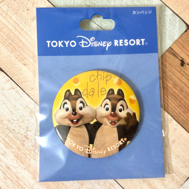 チップ&デール(チップアンドデール)のDisney チップ&デール 缶バッジ エンタメ/ホビーのおもちゃ/ぬいぐるみ(キャラクターグッズ)の商品写真