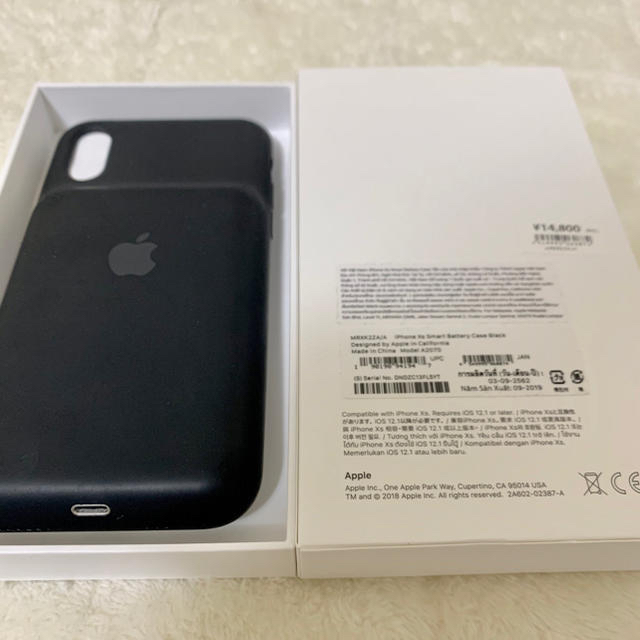 iPhonexs iPhonex 純正 バッテリーケース 黒