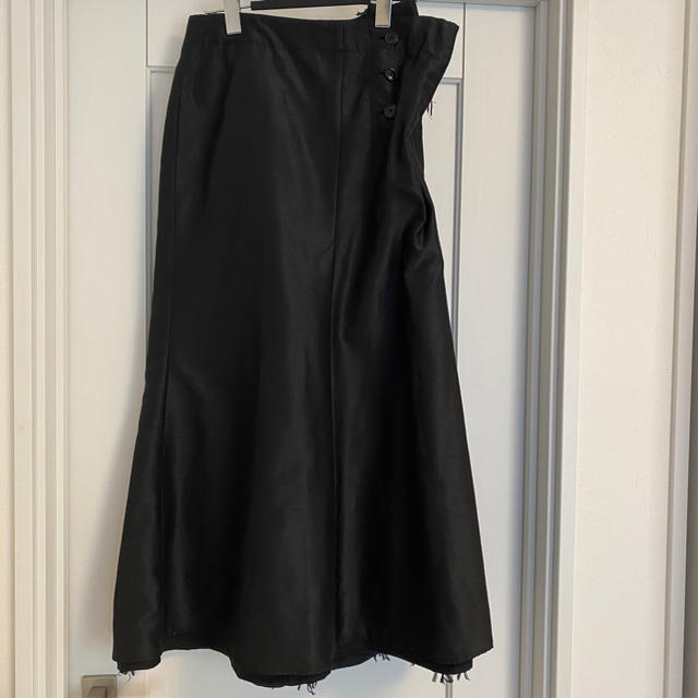 BEAMS BOY(ビームスボーイ)の最初値下げmaturely two face lily skirt black レディースのスカート(ロングスカート)の商品写真