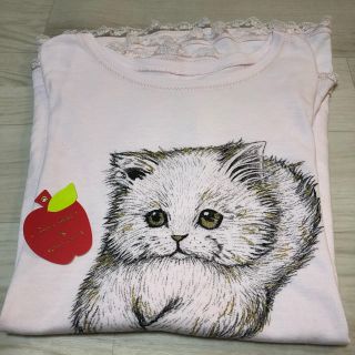 フランシュリッペ(franche lippee)のねこちゃん　フレアＴシャツ　(Tシャツ(半袖/袖なし))