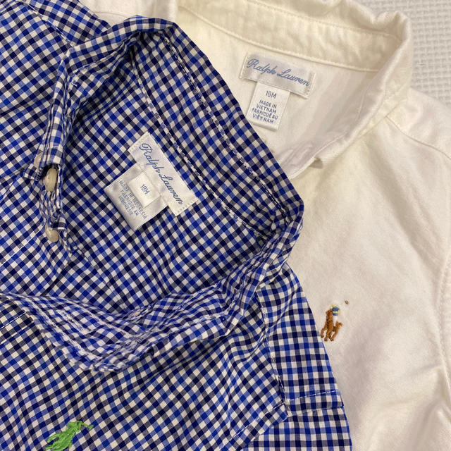 Ralph Lauren(ラルフローレン)の美品　ラルフローレン  18M シャツ2枚セット キッズ/ベビー/マタニティのベビー服(~85cm)(シャツ/カットソー)の商品写真