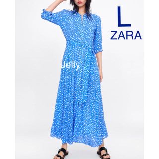 ザラ(ZARA)のmin様専用【タグ付き新品】ザラ プリント柄 マキシ ロング ワンピース(ロングワンピース/マキシワンピース)