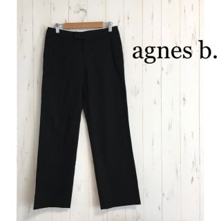 アニエスベー(agnes b.)のアニエスベー  レディース パンツ 黒 ストレート 38 通勤 卒業式 入学式(カジュアルパンツ)