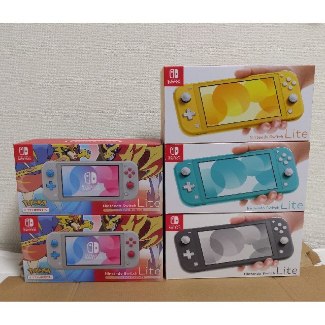 5台【新品未開封・送料込・納品書付】Nintendo Switch Lite