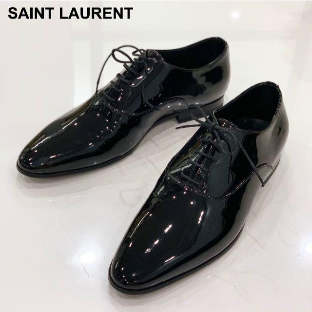 Saint Laurent(サンローラン)の1309 新品 サンローラン パテント ドレスシューズ 黒 メンズの靴/シューズ(ドレス/ビジネス)の商品写真