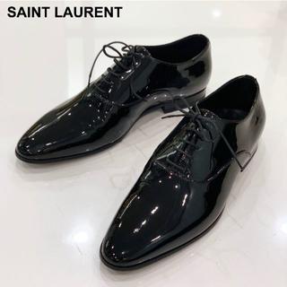 サンローラン(Saint Laurent)の1309 新品 サンローラン パテント ドレスシューズ 黒(ドレス/ビジネス)