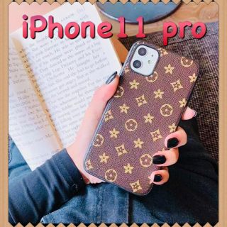 [新品未使用] ★オシャレiPhoneケース モノグラム ブラウン(iPhoneケース)