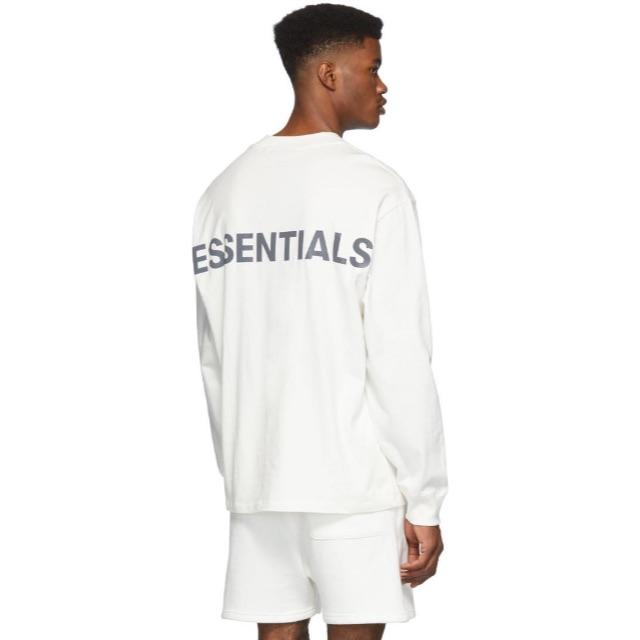 Essentials fog リフレクティブロゴロングスリーブtシャツ