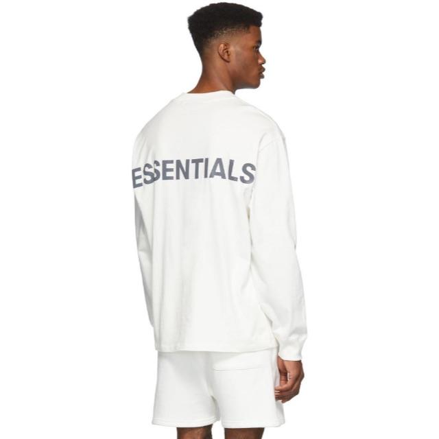 FOG Essentials ロンT ロゴ 白銀 L 新品 リフレクティブ