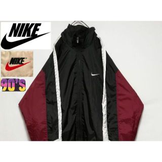 ナイキ(NIKE)の90'S NIKE ナイロンジャケット銀タグ L(ナイロンジャケット)