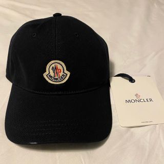 モンクレール(MONCLER)の新品 アウトレット　2020SS MONCLER ロゴ キャップ ネイビー(キャップ)