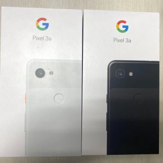 ソフトバンク(Softbank)の値下げ！Google pixel 3a 2台　白　黒　未使用　(スマートフォン本体)