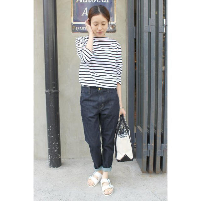 SLOBE IENA LE DENIM テーパードデニムパンツ