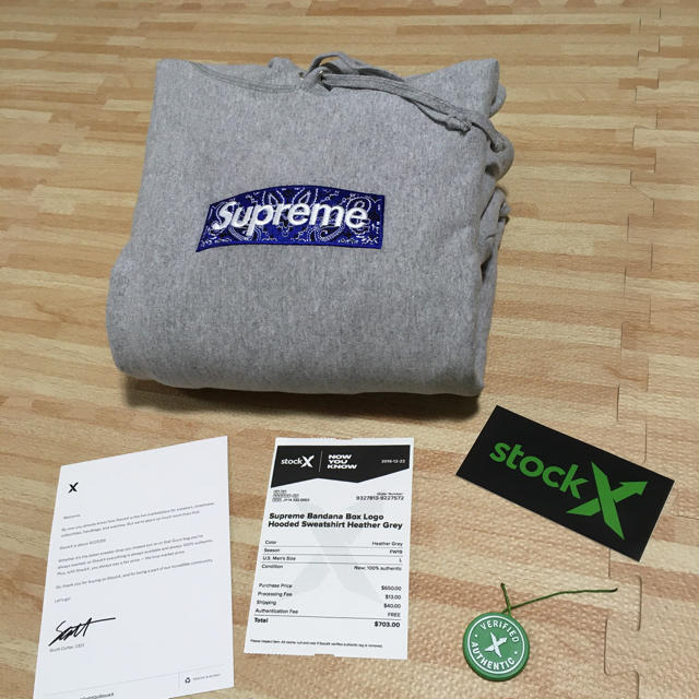 結婚祝い box supreme - Supreme logo 確実正規品 L bandana hooded