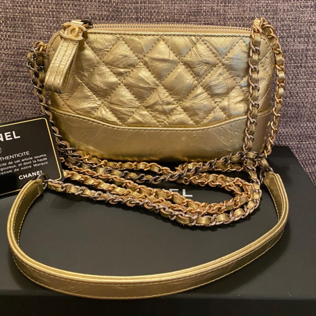 メーカー再生品】 CHANEL 正規品 新品同様 CHANEL チェーンウォレット ガブリエル ショルダーバッグ ウォレットチェーン 鎖 クサリ ブラック&シルバー ロック チェーン 1621