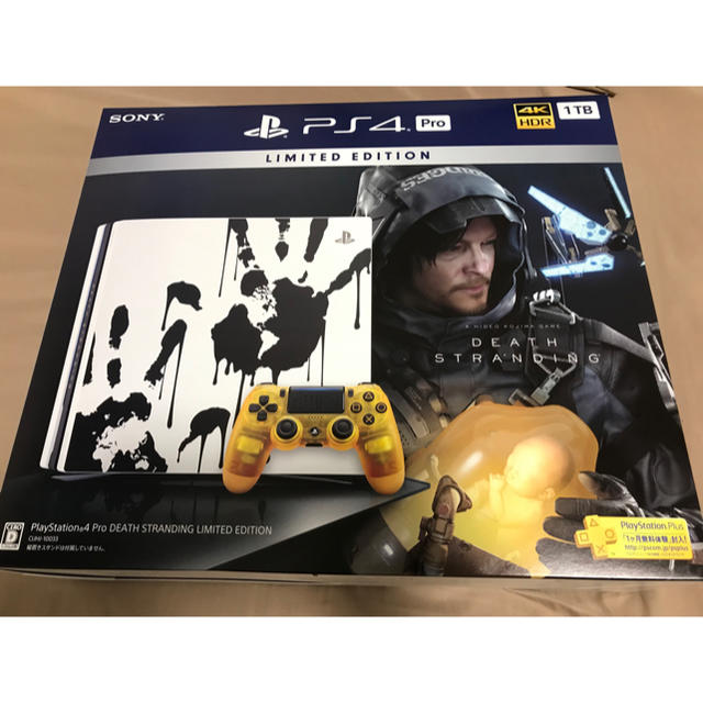 PlayStation4(プレイステーション4)のps4 Pro 本体のみ デスストランディング DEATH STRANDING エンタメ/ホビーのゲームソフト/ゲーム機本体(家庭用ゲーム機本体)の商品写真