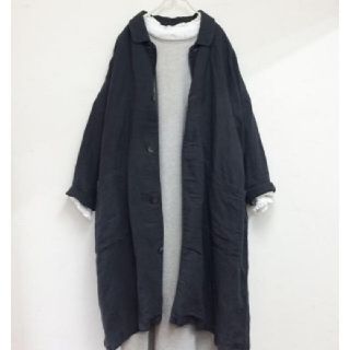 ネストローブ(nest Robe)の☆最終価格☆　ネストローブ   和紙リネン アトリエコート(ロングコート)