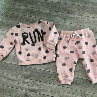 ザラキッズ(ZARA KIDS)のzara baby  スウェット　セットアップ　裏起毛　18-24(その他)