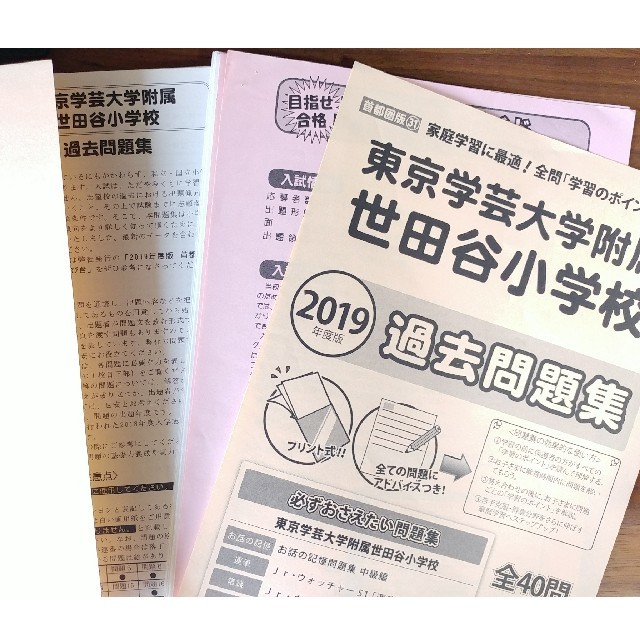 東京学芸大学附属世田谷小学校　過去問題集 エンタメ/ホビーの本(語学/参考書)の商品写真