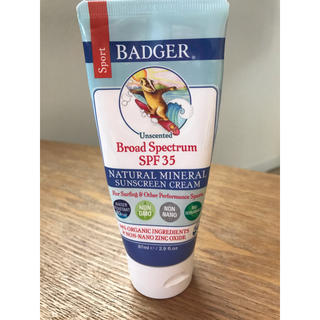 バジャー(Badger)のBadger バジャー スポーツ用日焼け止め SPF35 【使用済み・半分以上】(日焼け止め/サンオイル)