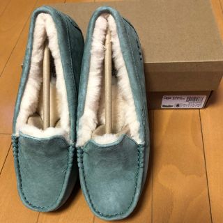 アグ(UGG)の新品◆UGG ANSLEY SEAGREENアンスレー6SEGN23.0(スリッポン/モカシン)