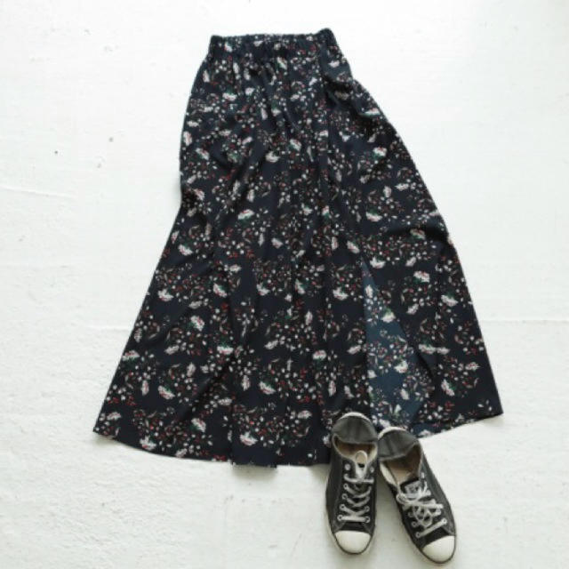 todayful  Flower slit skirt フラワースリットスカート