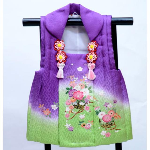 別途1500円腰紐七五三 三歳 女児 正絹 日本製 被布コート NO32482