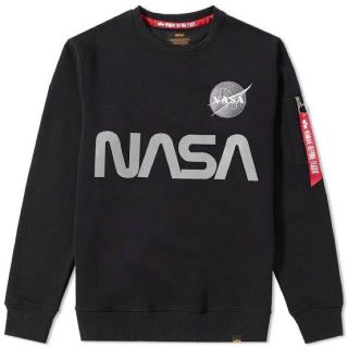 アルファインダストリーズ(ALPHA INDUSTRIES)の【新品】ALPHA × NASA コラボ REFLECTIVE SWEAT L(スウェット)