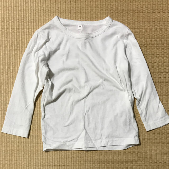 MUJI (無印良品)(ムジルシリョウヒン)の無印良品 長袖Tシャツ  100  2点セット キッズ/ベビー/マタニティのキッズ服男の子用(90cm~)(Tシャツ/カットソー)の商品写真