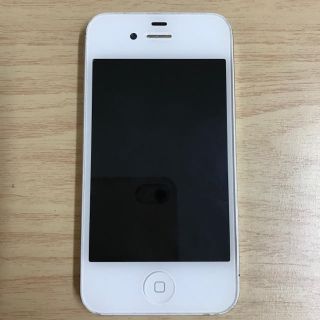 アップル(Apple)の【部品取りに】iPhone4s white ジャンク品/ Softbank(スマートフォン本体)