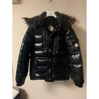 モンクレール(MONCLER)のモンクレールROD3WAYダウンジャケット黒×黄金コヨーテファーsize0(ダウンジャケット)