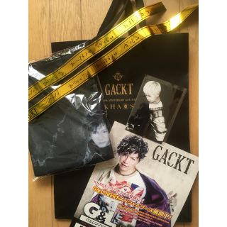 GACKT☆KHAOS 前方指定席限定品 超ビッグタペストリー 金テープ&おまけ(ミュージシャン)